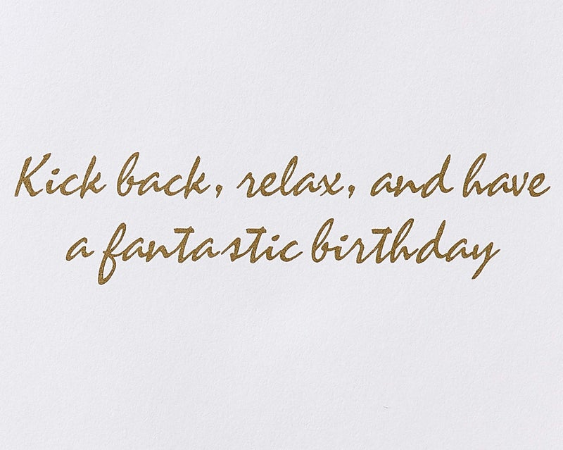 Papyrus Birthday Card for Him (Kick Back) - Image 3